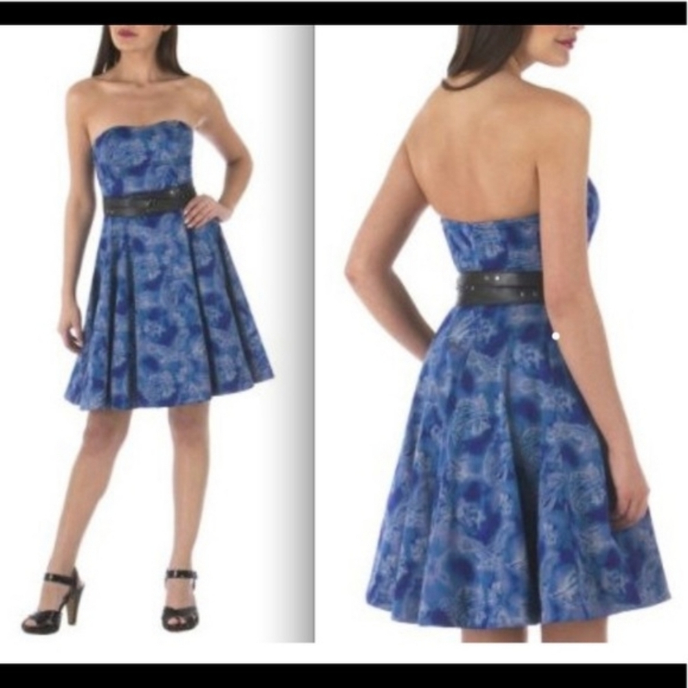 Alexander McQueen for Target   Chic Strapless Dress with Nautical Tattoo Print
